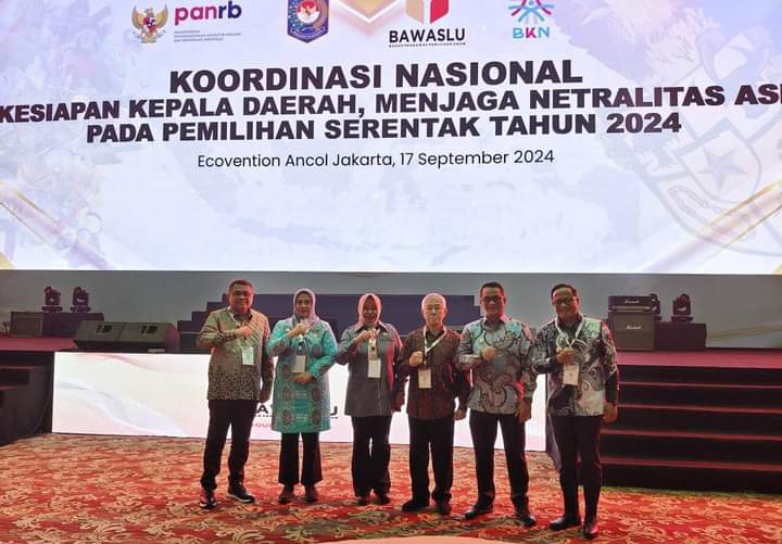 PJ Walikota Tual Ikuti Rakornas  Kesiapan Kepala Daerah Se Indonesia Terkait Netralitas ASN Dalam Pilkada Serentak Tahun 2024